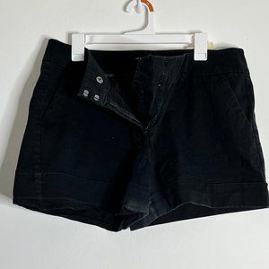 New York & Company Black Shorts with Cuff
